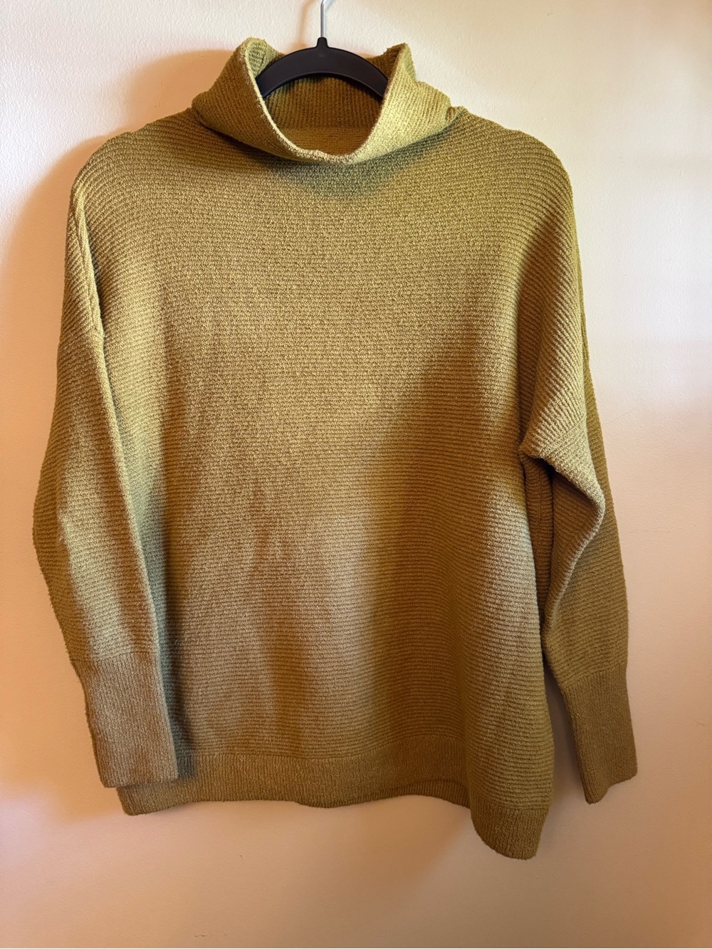 Chelsea & Theodore Olive Turtleneck Sweater